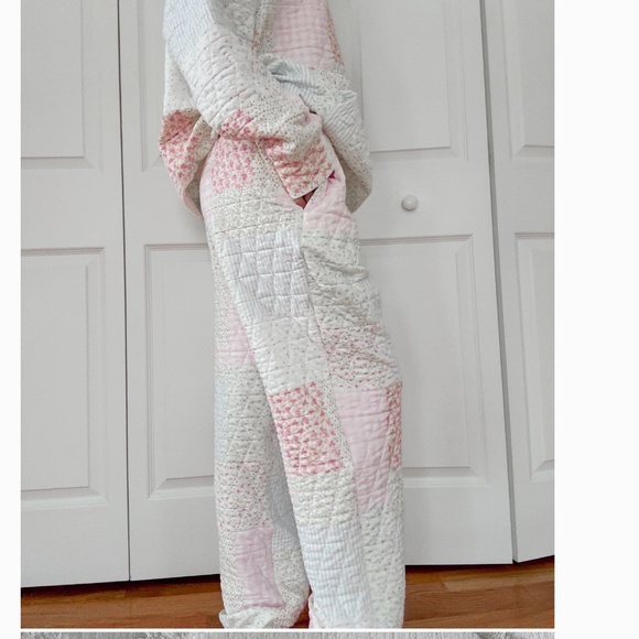 Last Pair Sunkissed Coconut “ Penny 3 “ Sun-kissed Coconut Quilted Joggers 64 - Picture 8 of 12